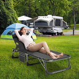 Slsy Folding Lounge Chairs Outdoor, Adjustable Sleeping Cot Chair - Photo 2
