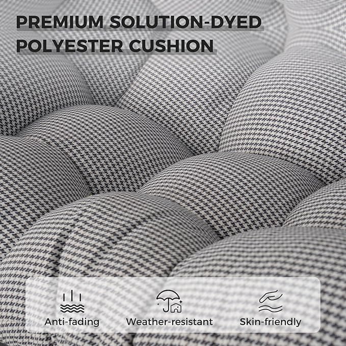 Grand patio Outdoor Rocking Chair Cushion, 7.9inch Thick, Egg Chair Cushion Replacement, Waterproof Cushion for Outdoor - Photo 4