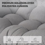 Grand patio Outdoor Rocking Chair Cushion, 7.9inch Thick, Egg Chair Cushion Replacement, Waterproof Cushion for Outdoor - Photo 4