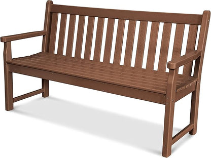 POLYWOOD TGB60TE Traditional Garden 60-Inch Bench, Teak