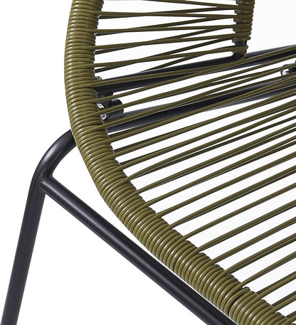 GDFStudio Patio Loveseat All-Weather Rattan 2 Seater Sofa Outdoor Patio Furniture Set for Balcony Poolside Backyard, Green