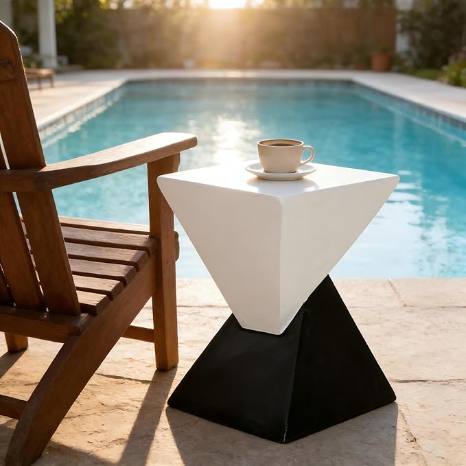 Christopher Knight Home Ginues Lightweight Concrete Square Coffee Table, Indoor and Outdoor Side Table for Living Room - Photo 4