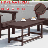Costaelm Adirondack Conversation Table, HDPE Outdoor Drink Weather Resistant - Photo 7