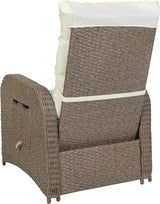 Flash Furniture Nemo Indoor/Outdoor Patio Wicker Rattan Recliner, Lounge Chair with Flip-Up Side Table, Set of 2 - Photo 9