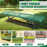 8FT Park Benches for 4-7 People, Weatherproof Commercial Garden Bench - Photo 7