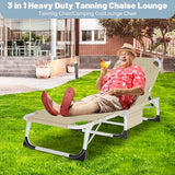 Slsy Folding Chaise Patio Lounge Chairs, Outdoor Reclining Patio Chairs - Photo 2
