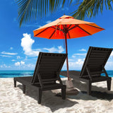 Chaise Lounge Outdoor Set of 4, Adjustable Pool Lounge Chair with 5 Positions Backrest - Photo 2