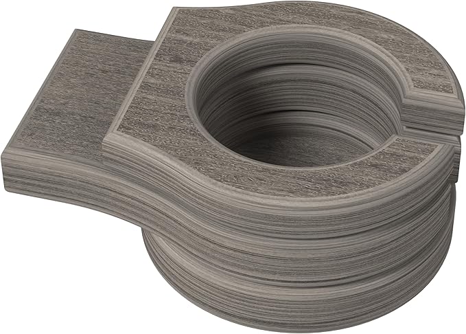LuxCraft Adirondack Chair Cup Holder Attachment for Outdoor Lounge Furniture, Stationary Drink Holder for Swings, Gliders, Bench, Deck or Camping Chair - Amish Made in America (Coastal Gray)