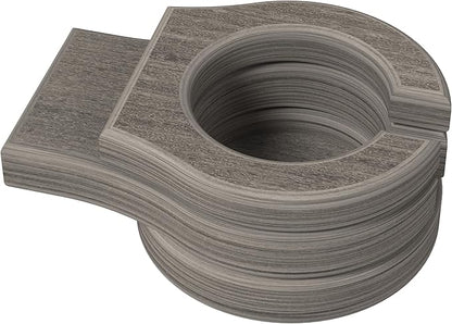 LuxCraft Adirondack Chair Cup Holder Attachment for Outdoor Lounge Furniture, Stationary Drink Holder for Swings, Gliders, Bench, Deck or Camping Chair - Amish Made in America (Coastal Gray)