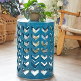 Y&M Set of 3 Nesting Metal Round Coffee Table, Side Table End Table for Indoor Outdoor Multifunctional Use - Photo 3