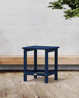 Polywood Long Island Side Table, 15.13in. x 14.75in. x 18in, Navy - Photo 2