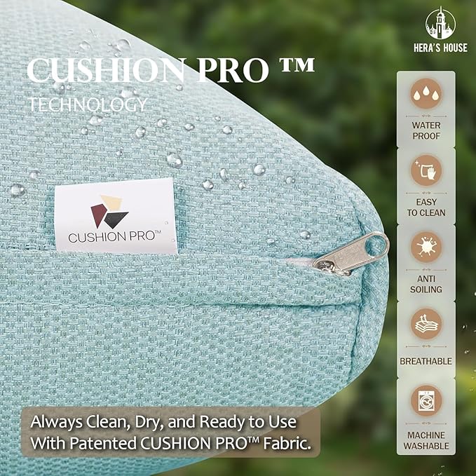 HERA'S HOUSE Outdoor Loveseat Patio Sofa, 2-Seat Wicker Couch with 4" Waterproof Thick Cushions - Photo 4