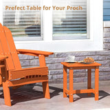 LUE BONA Outdoor Side Table Set of 2, HDPS Small Outdoor Table, Adirondack Side Table, Outside End Table for Patio - Photo 5