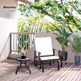 Outsunny Outdoor Glider Chair, Gliders for Outside Patio with Steel Frame and Mesh Fabric for Backyard, Garden - Photo 2