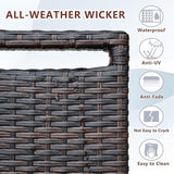 ATR ART TO REAL Outdoor Recliner, Outdoor Resin Wicker Patio Recliner Chair with 5.5'' Cushions - Photo 5