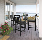 nalone Outdoor Bar Chairs and Table Set, HDPE Balcony Adirondack Chairs and Tables 3 Pieces Set - Photo 7