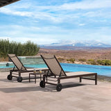 PURPLE LEAF Outdoor Chaise Lounge Chair Set of 2, Pool Lounge Chairs for Outside - Photo 3