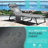 ABORON 3-in-1 Folding Patio Lounge Chair, 440LB Heavy-Duty Tri-Fold Guest Bed with Plush Cotton Cushion - Photo 6