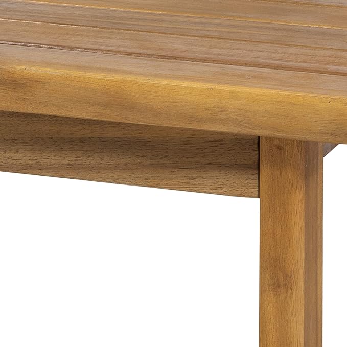 Christopher Knight Home Timothy Outdoor Acacia Wood Coffee Table, Teak Finish - Photo 4