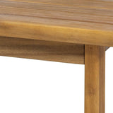 Christopher Knight Home Timothy Outdoor Acacia Wood Coffee Table, Teak Finish - Photo 4