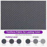 PURPLE LEAF Outdoor Chaise Lounge Set of 2 Plastic Pool Lounge Chair with Aluminum Frame Stackable Patio Tanning Chairs - Photo 5