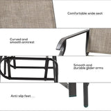 Outsunny 2 Piece Glider Set, Outdoor Swing Chairs, Patio Rocking Armchairs with Breathable Mesh Fabric - Photo 7