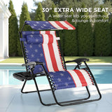 Best Choice Products 30” Wide Folding Zero Gravity Outdoor Recliner Patio Lounge Chair w/Adjustable Canopy Shade - Photo 3