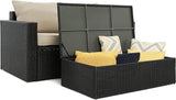 Serta Laguna Brown Resin Wicker Outdoor Patio Furniture Collection, Easy Assembly, Porch or Pool - Photo 7