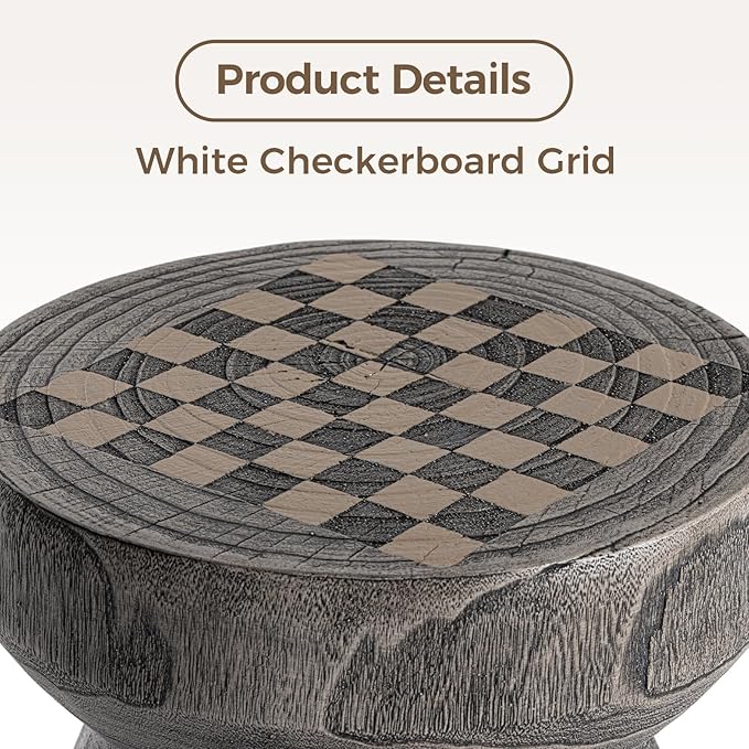 COSIEST Outdoor Side Table with Chessboard - Photo 3