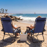Homall Zero Gravity Chair Patio Folding Lawn Outdoor Lounge Gravity Camp Reclining Lounge Chair with Cup Holder Pillows - Photo 9