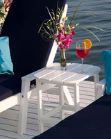 POLYWOOD SBT18BL South Beach 18" Outdoor Side Table, Black - Photo 7