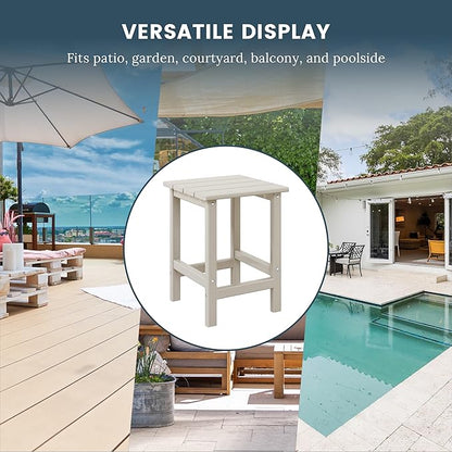 Costaelm Outdoor Table and Chairs, Small Patio Set Outdoor Seating, All Weather Porch Furniture Set Lounge Chairs for Outside Firepit Garden Lawn, Sand