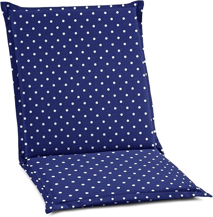 BrylaneHome Hinged Back & Seat Cushion - 21.5" H Seat Back - Patio & Outdoor - Water - Photo 1