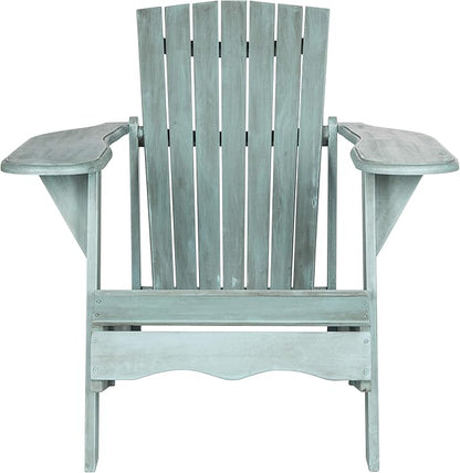 Safavieh Outdoor Collection Mopani Adirondack Chair, Beach House Blue