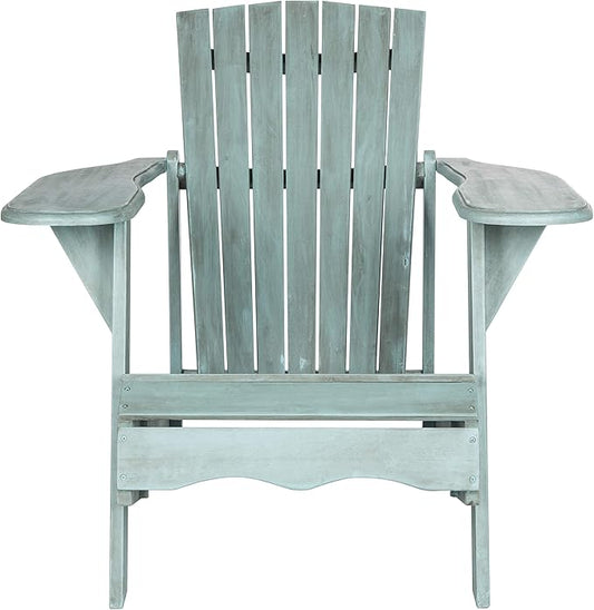 Safavieh Outdoor Collection Mopani Adirondack Chair, Beach House Blue