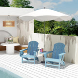 FOOWIN Folding Adirondack Chair Set of 2, HDPE Adirondack Chairs with Cup Holder - Photo 7