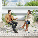 2 Piece Outdoor Acapulco Chair Set, Outdoor Patio Furniture Set, All-Weather Patio Bistro Set - Photo 8