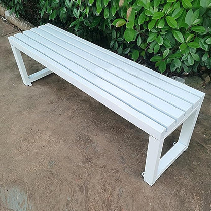 Patio Metal Bench, Garden Benches for Outdoors, Porch Furniture for Outside Park, Picnic, Yard, Front Porch Backyard Outside Decor(B,180cm/70.8in)