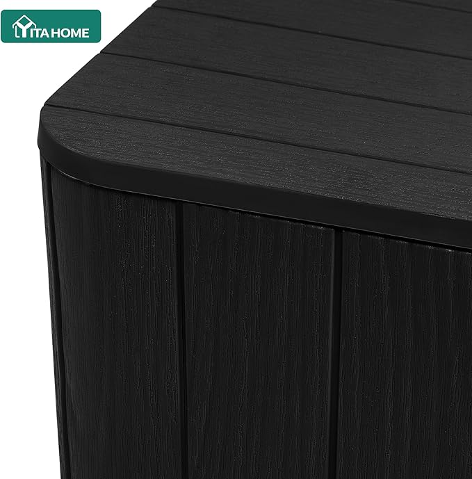 YITAHOME Resin Outdoor Deck Box, 11.5 Gallon Outdoor Storage Box with Removable Lid - Photo 7