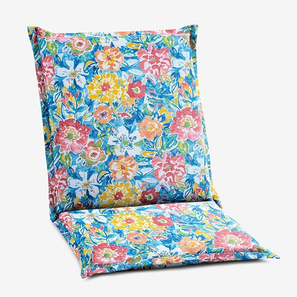 BrylaneHome Hinged Back & Seat Cushion - 21.5" H Seat Back - Patio & Outdoor - Water - Photo 1