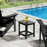 ONBRILL Outdoor Side Table Set of 2, Adirondack Small End Table, Indoor & Outdoor Use - Photo 2