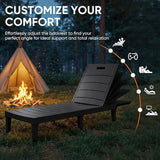 Homall Patio Chaise Lounge Chairs Set of 2, Outdoor Lightweight Lounge Chairs - Photo 5