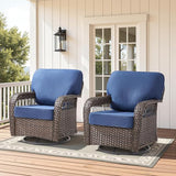 Wicker Swivel Rocker Patio Chairs - Photo 9