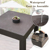 DIMAR GARDEN Outdoor Chaise Lounge, Pool Lounge Chair with Table, 3 Pieces Mocha - Photo 5