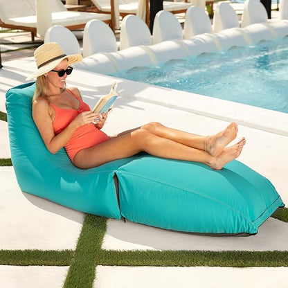 Jaxx Prado Outdoor Chaise Lounge, Light Blue