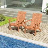 DORTALA Adirondack Chair, Acacia Wood Fire Pit Chair with Backrest and Armrests, 400 LBS Weight Capacity - Photo 2