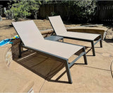 PURPLE LEAF 6-Piece Outdoor Chaise Lounge Oversized Pool Lounge Chairs with Easy-to-Move Wheels and Adjustable Backrest - Photo 2