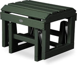 POLYWOOD Adirondack Glider Ottoman, Green - Photo 1