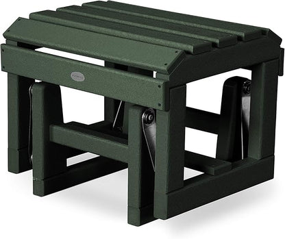POLYWOOD Adirondack Glider Ottoman, Green