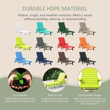 WestinTrends Malibu Poly Reclining Chaise Lounge (Set of 2) Lime - Photo 5
